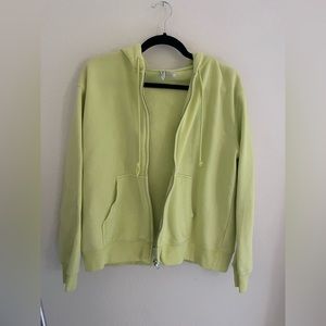 Light green zip up hoodie!